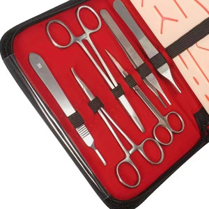 Kit d'instruments chirurgicaux en acier inoxydable de qualité supérieure Healer, kit de suture manuel médical, ensemble de coussinets d'entraînement, certification CE, Pakistan - Product Image 3