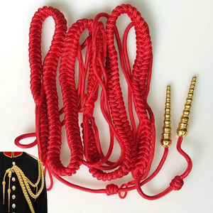 Cordon Aiguillette Cérémoniel Britannique Doré Tressé avec Métal – Cordons d'Uniforme Classiques - Product Image 5