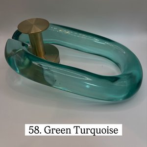 Cadena de Resina con Patrón de Mármol Gris Personalizada para Decoración del Hogar, Escultura de Lujo para Interiores, Accesorio Moderno para Escritorio de Oficina - Product Image 2