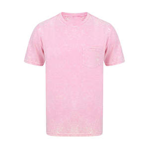 Camisetas de punto sólido estilo vintage con lavado ácido OEM para hombre, 100% algodón, oversize, casual, con hombros caídos y cuello redondo. - Product Image 6