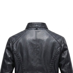 Windproof Regular Sleeve Length <b>Men</b> <b>Leather</b> <b>Jackets</b> Factory Direct Sale OEM Manufactured <b>Men</b> <b>Leather</b> <b>Jackets</b> - Product Image 5