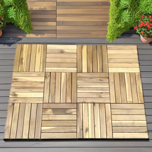 Carreaux de terrasse en acacia 300*300mm Carreaux de sol à encliqueter pour l'extérieur et l'intérieur de la maison, du jardin, de la terrasse et de la cour. - Product Image 4