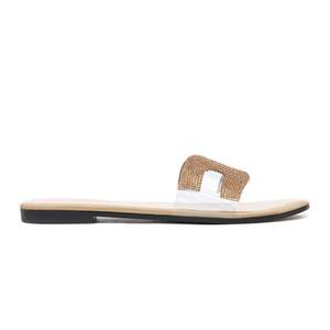 Chanclas informales doradas CL1249 para pantuflas - Product Image 2