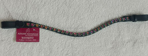 Buena calidad hecha a mano personalizada Crystal Bling Horse Leather Brow Band Venta al por mayor Handcrafted Browbands en todos los tamaños - Product Image 4