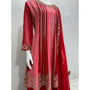 Top de diseñador para mujer Plazzo Dupatta Set con trabajo manual de piedra - Product Image 4