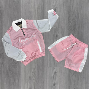 Rich Life Purple Tracksuit Set <b>Men</b> Streetwear <b>Bomber</b> <b>Jacket</b> Shorts Satin Print Breathable Spring Style - Product Image 3