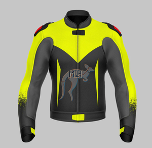 Leather <b>Racing</b> <b>Jackets</b> for Motorbikes Premium Quality Kangaroo Cowhide Milled Made in Pakistan Motorbike Wear Perforated - Product Image 1
