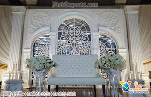 Muslim Reception Stage <b>Backdrop</b> <b>Frames</b> Awesome Wedding Stage Backframe Set Stunning Wedding Stage Rectangular <b>Frames</b> - Product Image 4
