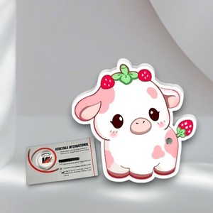 Outil de beauté en acrylique solide, motif vache mignonne, avec aimants, pour extensions de cils, motifs papillon, cœur, ovale, carré/cercle, durable et écologique - Product Image 1