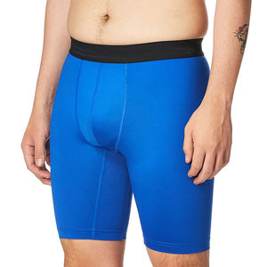 Pantalones cortos de compresión para hombre, para gimnasio, entrenamiento, correr, con tela elástica, absorción de humedad y soporte muscular. - Product Image 2