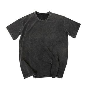 T-shirts pour hommes délavés à l'acide faciles à porter, vente en gros, t-shirts personnalisés délavés à l'acide, t-shirts vintage 100% coton - Product Image 1