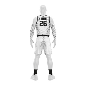 Modern Basketball Uniform with Custom Trim Colors Custom Neckline and Personalized Team Artwork Design - Product Image 5