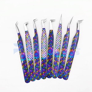Pinces à cils RMI durables, prise en main parfaite, pointe argentée, revêtement papier, design personnalisé, offre de logo sur mesure - Product Image 2