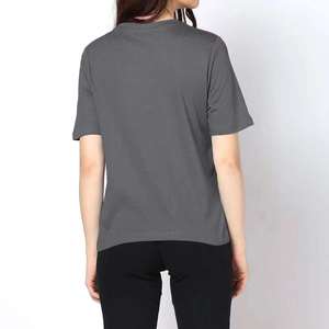 เสื้อยืดผู้หญิงคุณภาพสูง ทรงเข้ารูป สำหรับฤดูร้อน ผ้าฝ้าย 100% ระบายอากาศได้ดี สีพื้น เรียบง่าย พิมพ์ลาย แขนสั้น - Product Image 6