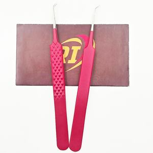 Pinzas Profesionales Japonesas de Acero Inoxidable para Extensión de Pestañas, Agarre Fuerte, Punta Puntiaguda, Perfectas para Aislamiento a 45 Grados - Product Image 3