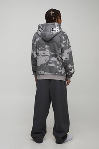 Nuevas Sudaderas Personalizadas para Hombre para Invierno y Ropa Urbana, 100% Algodón, Transpirables, Ecológicas, Lisas, Teñidas, con Diseño de Cremallera - Product Image 2