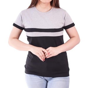 Stylish Design Women T <b>Shirt</b> Summer Lightweight Anti-Wrinkle Breathable 100% Cotton Short Sleeve Crew Neck Premium Quality Hot - Product Image 5
