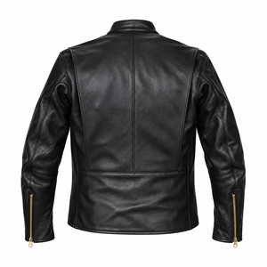 Chaqueta de Motocicleta de Cuero Clásica Original FURAT LEATHERS, Transpirable, para Hombre, Estilo Casual de Otoño, con Cuello Alto y Cierre de Cremallera - Product Image 2