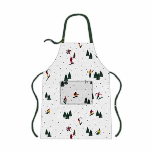 100% Cotton Bib <b>Apron</b> With Pocket New printed Design Christmas <b>Kitchen</b> <b>Apron</b> for Cooking Classic Style at Factory Price. - Product Image 2