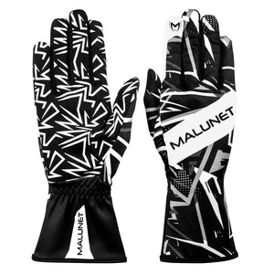 Comfortable & Breathable <b>Warm</b> Fleece Custom Karting <b>Gloves</b> Extended Cuffs for Outdoor Sports Ski Cycling Kart Racing - Product Image 1