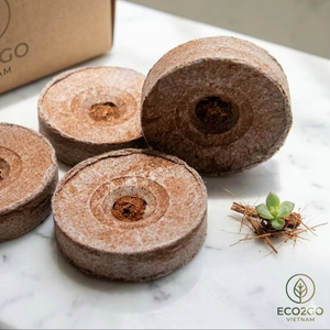 Bloques de Fibra de Coco Biodegradables Jiffy para Germinación de Semillas, Bloques de Coco para Inicio de Cultivo, Ecológicos y de Alta Retención de Agua - Product Image 1