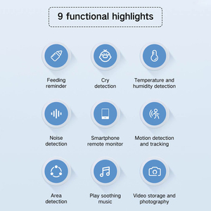 Cámara de Seguridad WiFi Inteligente Tuya para Bebés y Mascotas, con Visión Nocturna Infrarroja, Detección de Movimiento, Audio Bidireccional e Intercomunicador - Product Image 3