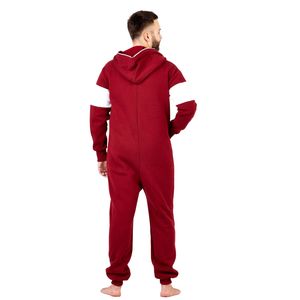 Pijama de Forro Polar Personalizado de Fábrica, Transpirable, de Manga Larga, con Capucha, para Adultos, Ropa de Dormir Tipo Mono para Hombre, Combinable en Familia, con Bolsillos - Product Image 2