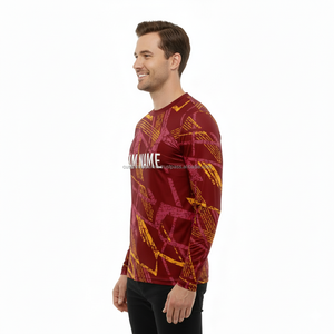 T-shirt unisexe en coton à manches longues de 220 g avec logo personnalisé, design respirant et ajusté, sweat-shirt - Product Image 6