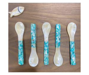 Cuchara de Concha Marina de Calidad de Exportación con Mango de Porcelana Directamente de Fábrica en Vietnam - Cuchara Decorativa para Servir - Product Image 5