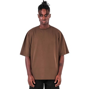 T-shirt décontracté à manches courtes pour homme, coupe ample, uni, de haute qualité, 100% coton, couleur personnalisable - Product Image 1