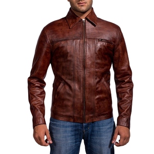 Veste d'hiver en cuir pour homme 100% cuir de vache véritable, style vintage, embossé en peau de crocodile, veste d'hiver en cuir faite à la main - Product Image 1