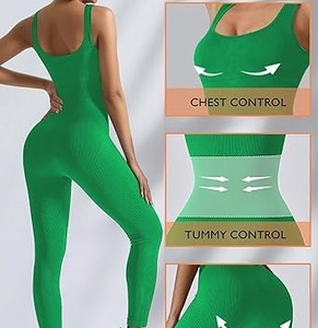 Ensemble de yoga sans couture, respirant, amincissant, à séchage rapide, pour la course en extérieur et le fitness, pour filles - Product Image 3