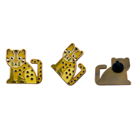 Fabrication en vrac Zoo Boutique Cadeaux Cadeaux Personnalisés Métal Collectionner Animal Mignon Émail Léopard Pin
