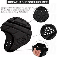 Casco Suave para Flag Football, Casco Protector Ligero y Transpirable para Jóvenes y Adultos, Ideal para Rugby