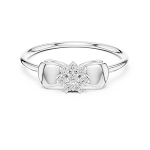 STARLACE BRILLIANT CUT LAB GROWN DIAMOND RHODIUM PLATED 18KT SOLID WHITE GOLD ENGAGEMENT PARTY GIFTING GLAM DAILY USE WOMEN - Product Image 4