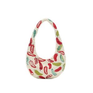 Bolso de Hombro Elegante de Tela de Algodón de Excelente Calidad con Cierre de Cremallera y Amplio Espacio de Almacenamiento Disponible para la Venta - Product Image 2