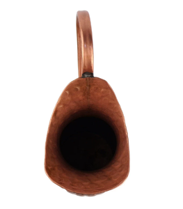 Jarra de cobre vintage con grabado floral y asa curva para bebidas, altura personalizada, diseño de metal duradero, jarra floral - Product Image 6