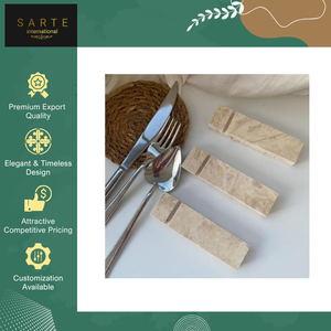 Juego de Cubiertos de Mármol Natural Hecho en India, de la Mejor Calidad, Hecho a Mano, Ecológico, Apto para Lavavajillas, de Lujo, con Reposacucharas y Reposatenedores - Product Image 5