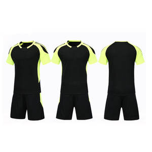 Tenues de football personnalisées respirantes pour l'été – Maillots à manches courtes avec nom d'équipe imprimé sur mesure – Prix de gros unisexe à séchage rapide - Product Image 1