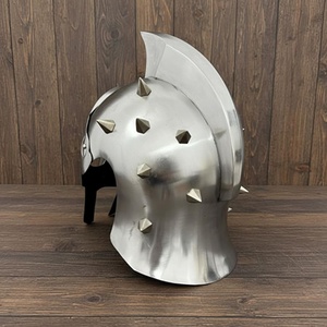 Casco de Guerrero Medieval de Metal Pulido CHk, Estilo Maximus 300, con Grabado, para Halloween/Pascua/Año Nuevo, Coleccionable - Product Image 4
