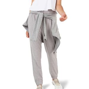 Pantalon de survêtement personnalisé pour femme avec poches, en molleton, coton, pour l'extérieur, à vendre, faible MOQ - Product Image 5