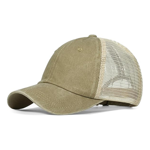 Casquettes de baseball durables, vintage, lavées, 100% haute qualité, confortables, respirantes, imperméables, en maille, pour adultes, protection UV - Product Image 1