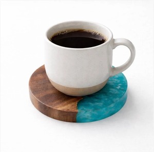 Premium Handmade Resin Coaster Set For Coffee <b>Table</b> <b>Dining</b> Decor And Modern Home Drink Protection - Product Image 3