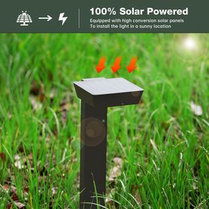 Outdoor LED Solar Pathway <b>Lights</b> Dusk-to-Dawn Photocell <b>Motion</b> Sensor Landscape Path <b>Light</b> 1985 - Product Image 6