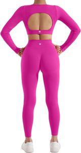 ชุดโยคะไซส์ใหญ่สำหรับผู้หญิงขายส่งปี 2026 ระบายอากาศได้ดี น้ำหนักเบา ผลิตจากผ้าสแปนเด็กซ์/ไนลอน สีพื้น โลโก้ OEM ที่เอว ด้านหน้า ชุดออกกำลังกายที่ยั่งยืน - Product Image 3