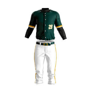 Diseño Personalizado Completo, Uniforme de Béisbol para Hombre 100% Poliéster, Diseña Tu Propio Uniforme de Béisbol en Venta - Product Image 1