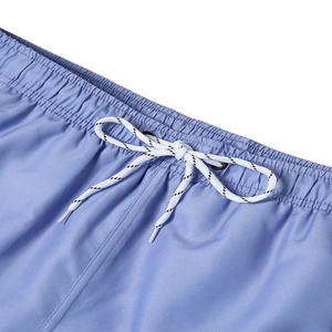 Pantalones cortos de baño con estampado Floral y cintura con cordón para hombre, traje corto de playa personalizado de verano 2025 para hombre, traje de baño liso en blanco para hombre OEM - Product Image 3