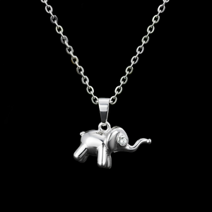 High Demand Luxury Silver Plated <b>Elephant</b> Pendant Necklace With Zircon Stone Cute Animal Charm Unisex Fashion Jewelry <b>Gift</b> - Product Image 3