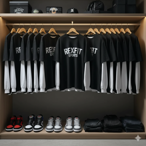 เสื้อยืดโอเวอร์ไซส์จากผู้ผลิตชั้นนำ สกรีนลายตามสั่ง ผ้าฝ้ายพรีเมียมเนื้อนุ่ม สตรีทแวร์ ทรงไหล่ตก - Product Image 4