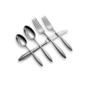 Ensemble de couverts design unique avec poignée en argent poli, couverts de mariage, argenterie, conception simple, ensemble de couverts fourchette et cuillère en acier inoxydable - Product Image 6